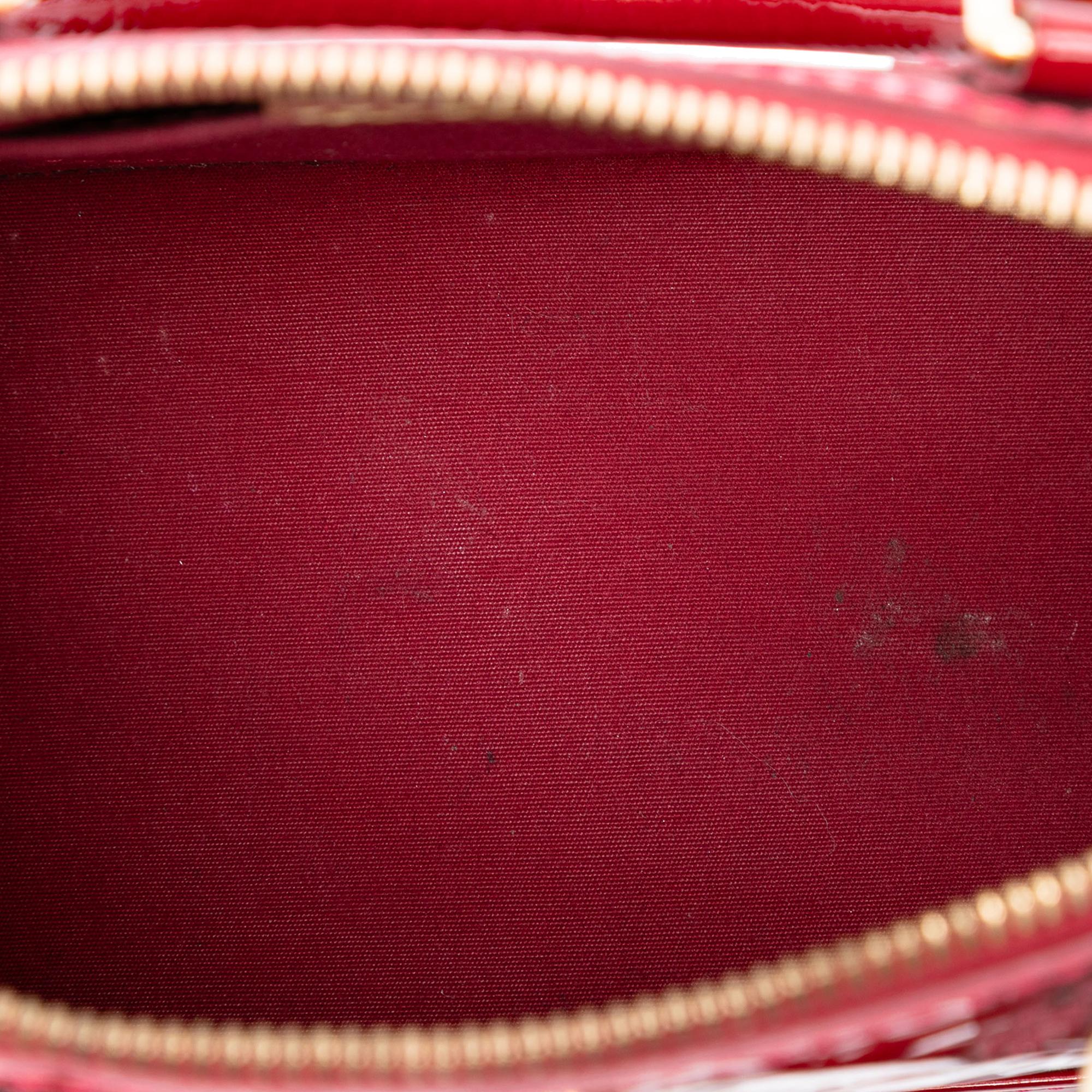 Louis Vuitton Monogram Vernis Rayures Alma BB