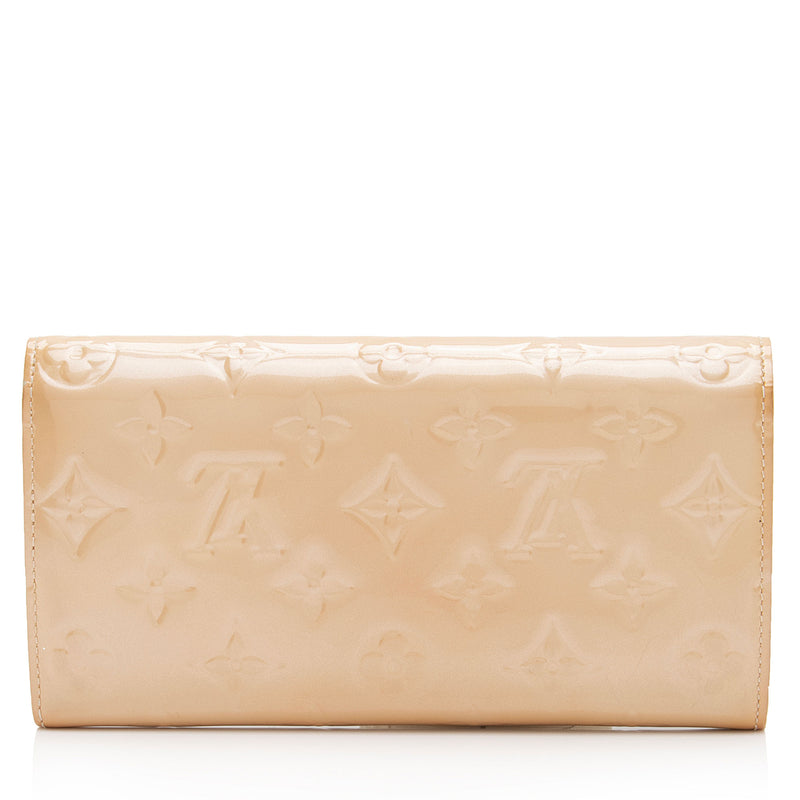 Louis Vuitton - Authenticated Sarah Wallet - Patent Leather White for Women, Very Good Condition