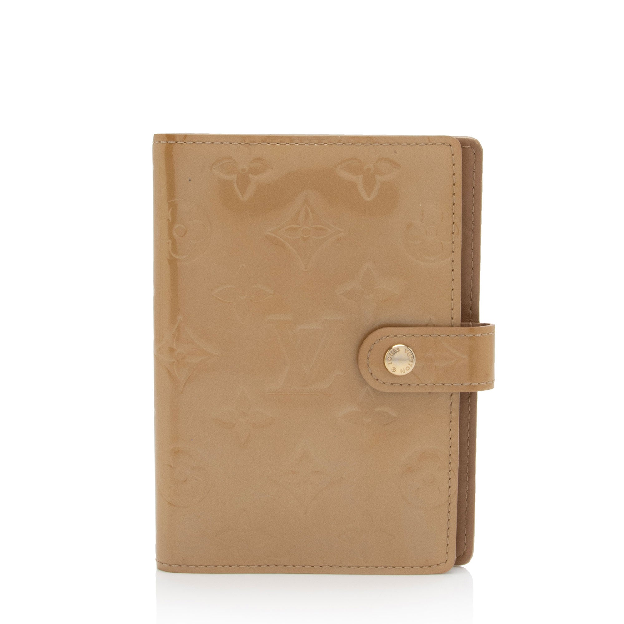 Louis Vuitton Monogram Vernis Small Ring Agenda Cover (SHF-E1uc4f)