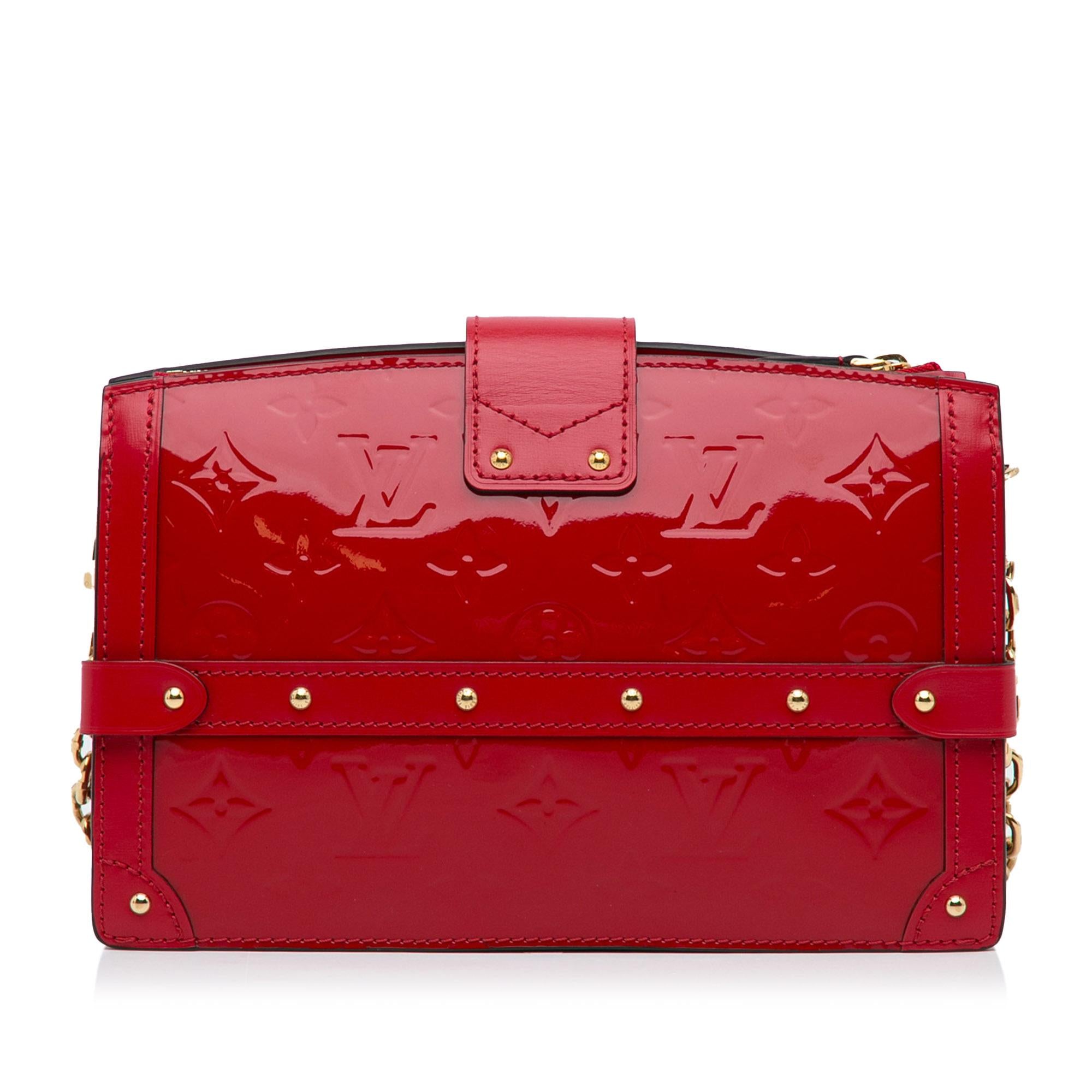 Louis Vuitton Monogram Vernis Trunk Clutch (SHG-nLop5s)