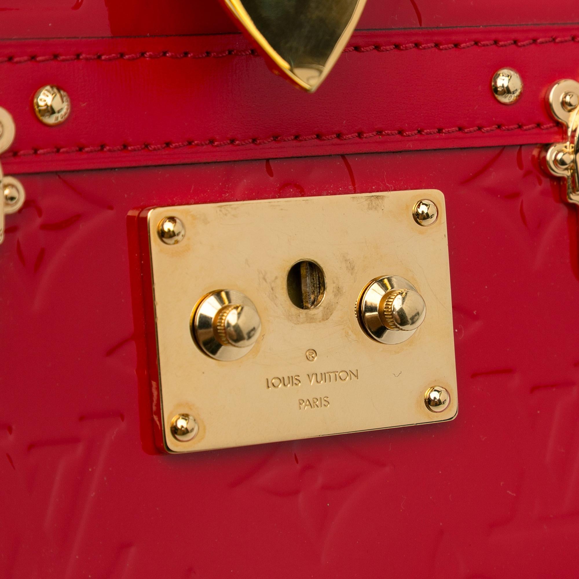 Louis Vuitton Monogram Vernis Trunk Clutch (SHG-nLop5s)