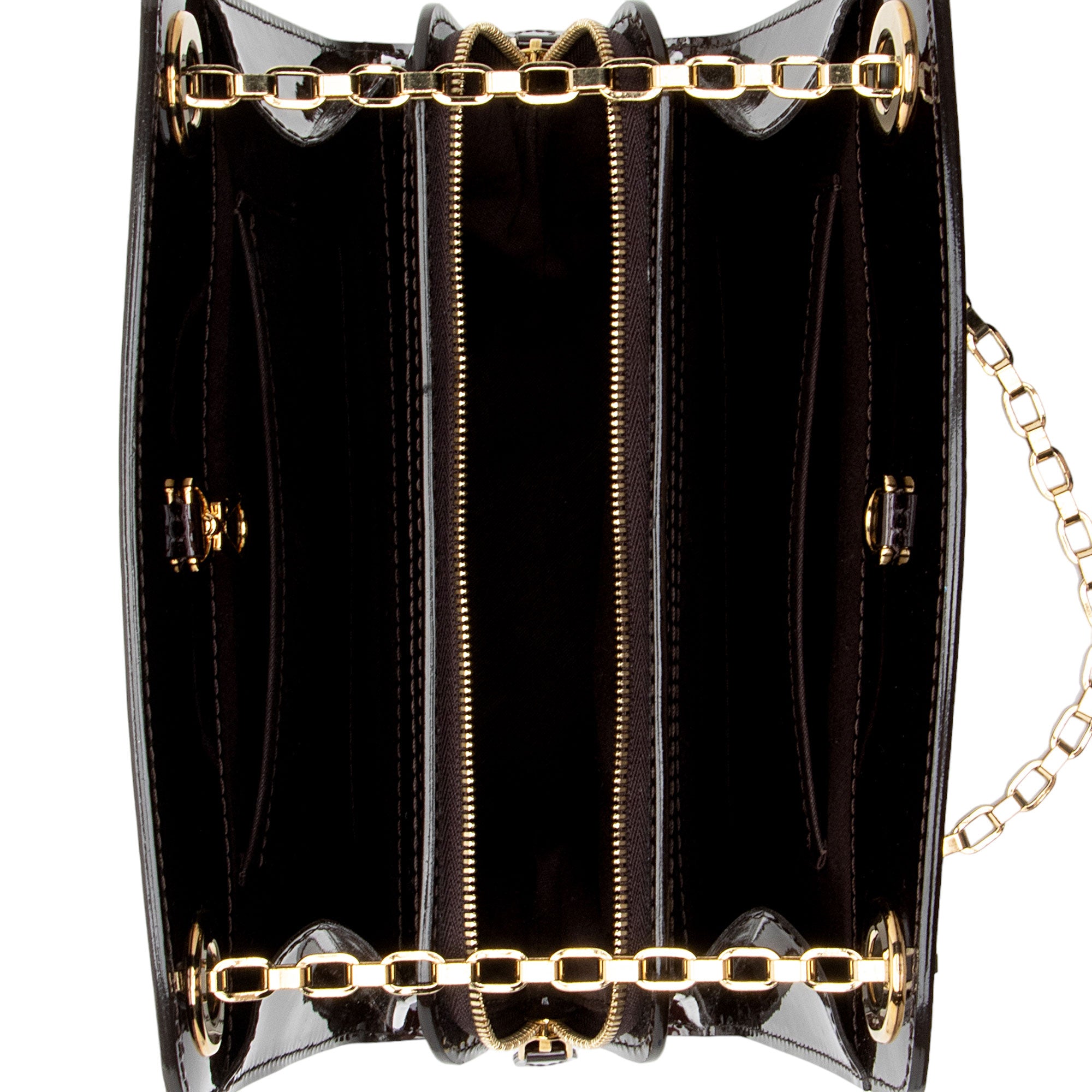 Louis Vuitton Monogram Vernis Virginia PM Shoulder Bag (SHF-rxNHf7)