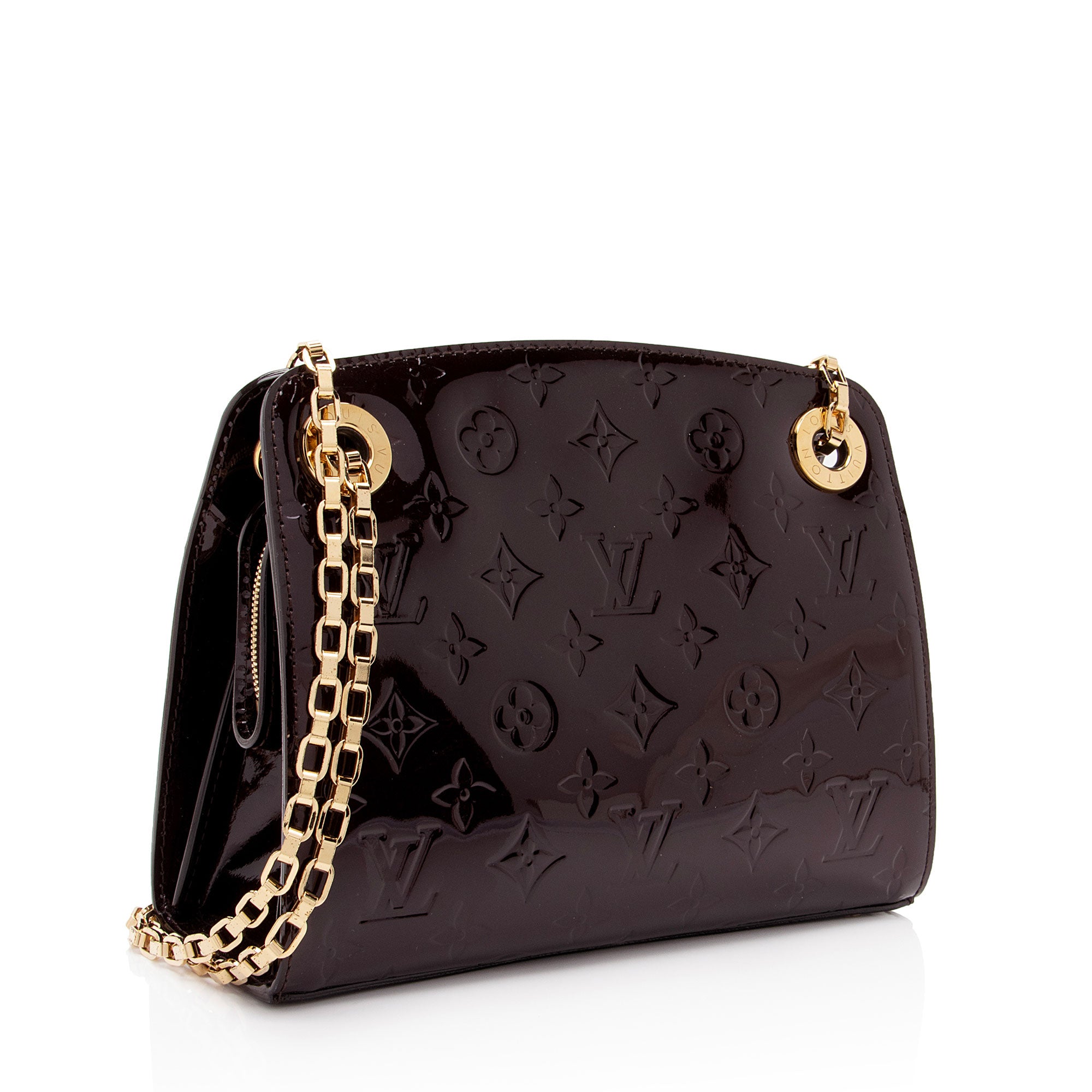 Louis Vuitton Monogram Vernis Virginia PM Shoulder Bag (SHF-rxNHf7)