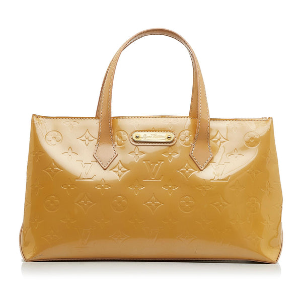 Louis Vuitton Vernis Spring Street Handbag Mustard Yellow Gold Patent –  Dyva's Closet