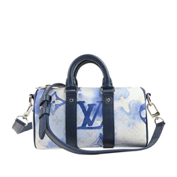 Louis Vuitton Navy Blue/White Monogram Canvas, Leather and Rubber