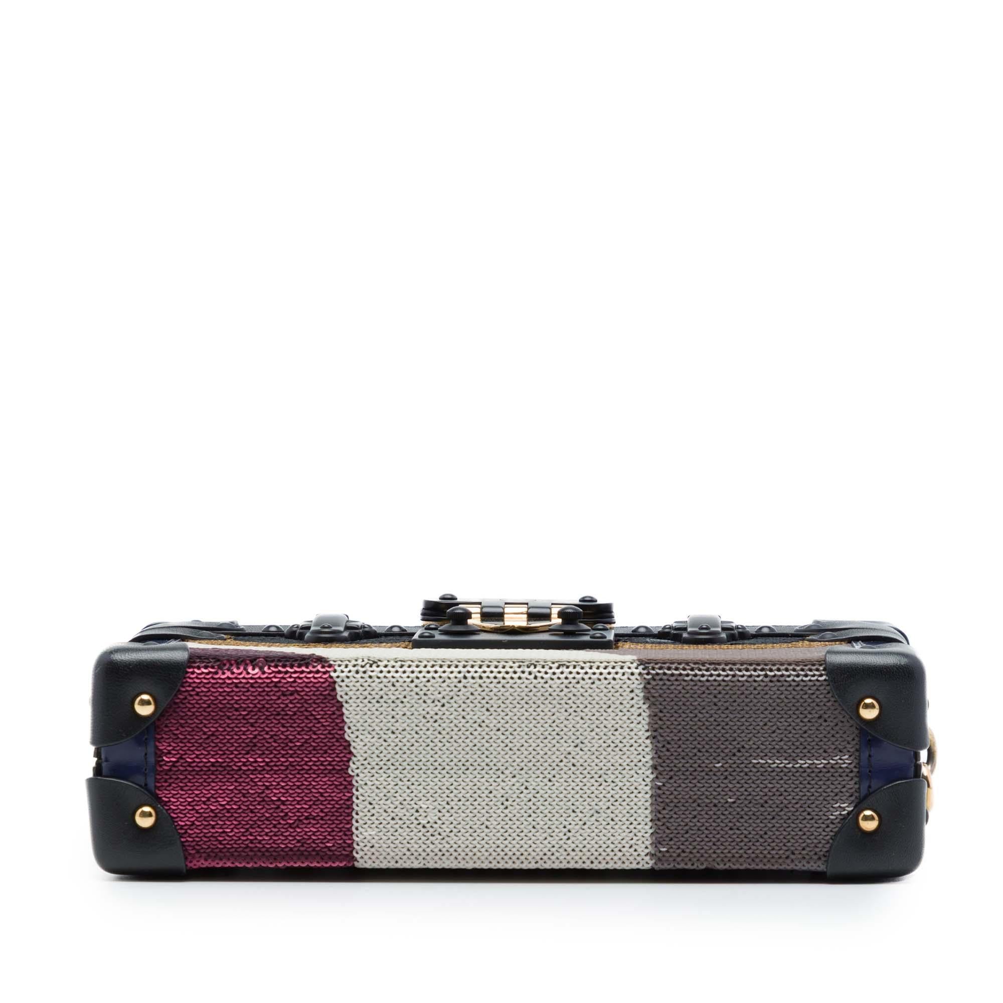 Louis Vuitton Multicolor Sequin Night Bird Petite Malle