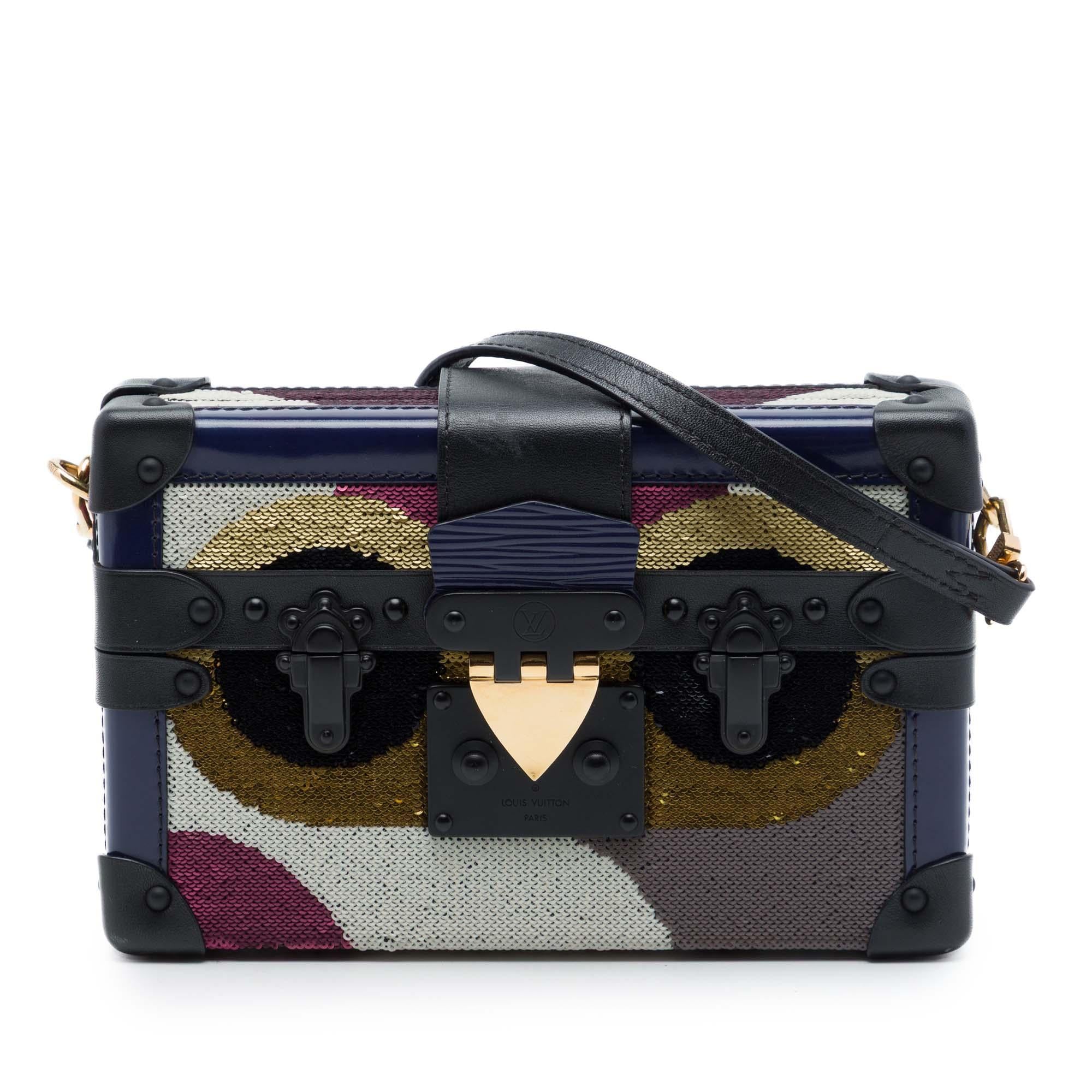 Louis Vuitton Multicolor Sequin Night Bird Petite Malle