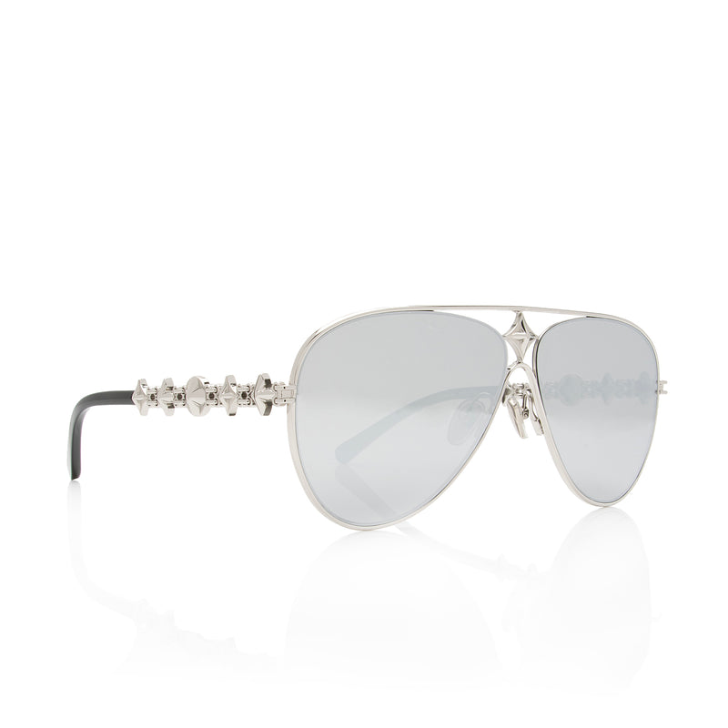 Louis Vuitton My Flower Chain Aviator Sunglasses (SHF-SynDa0) – LuxeDH