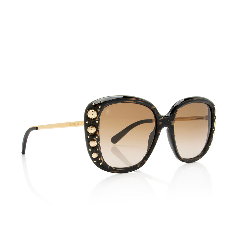 Louis Vuitton Oversized Studded Sunglasses (SHF-PcVv8c)