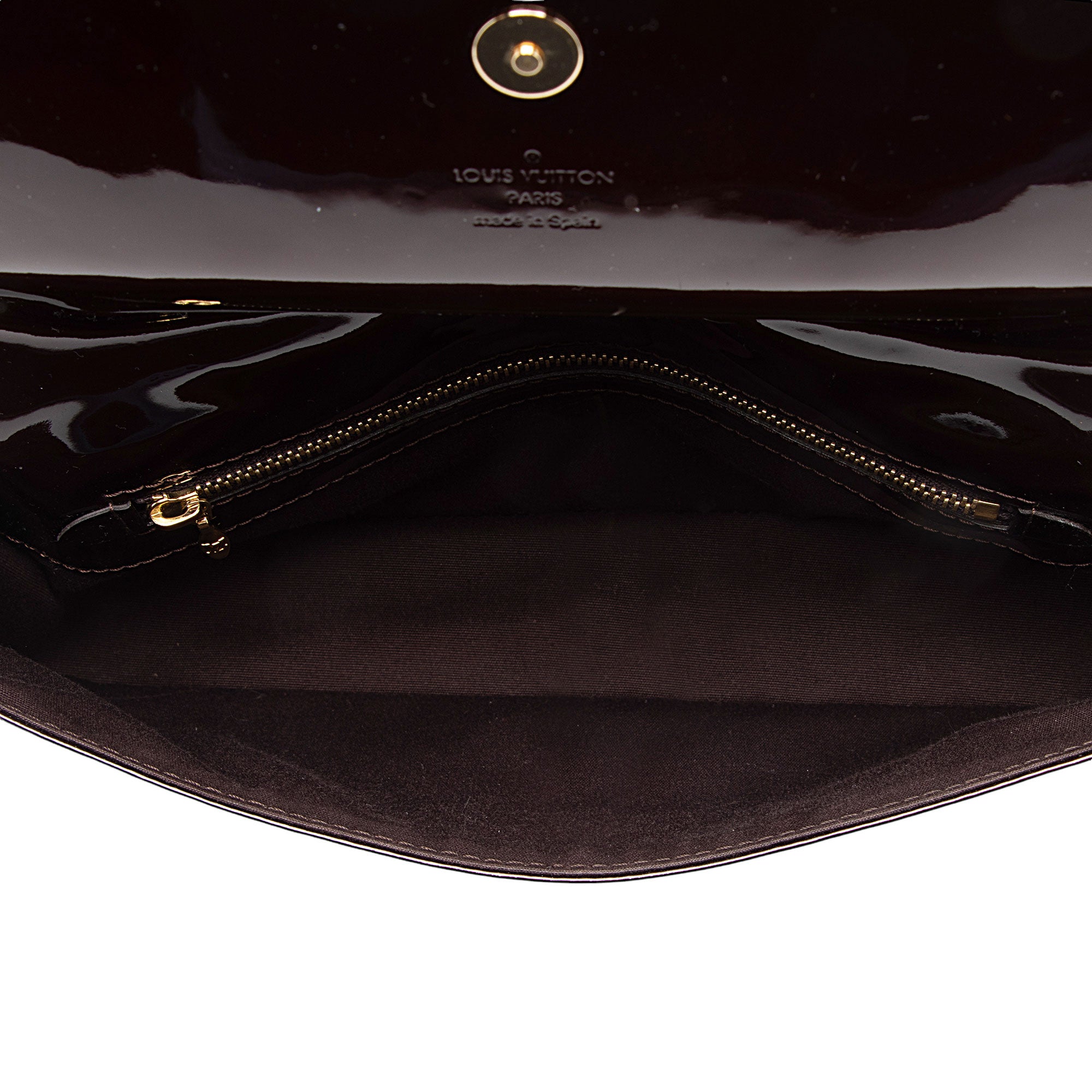 Louis Vuitton Patent Leather Sobe Clutch