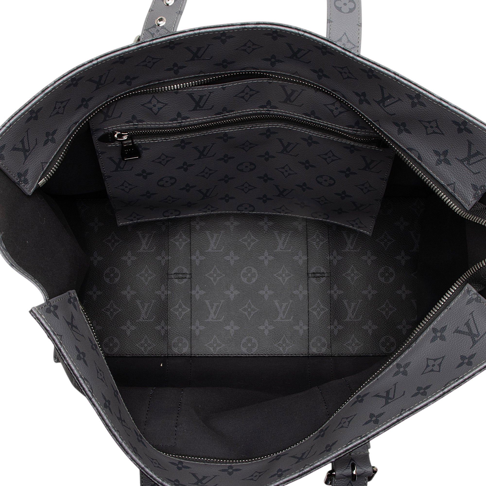 Louis Vuitton Reverse Monogram Canvas Eclipse New Cabas Zippe GM Tote