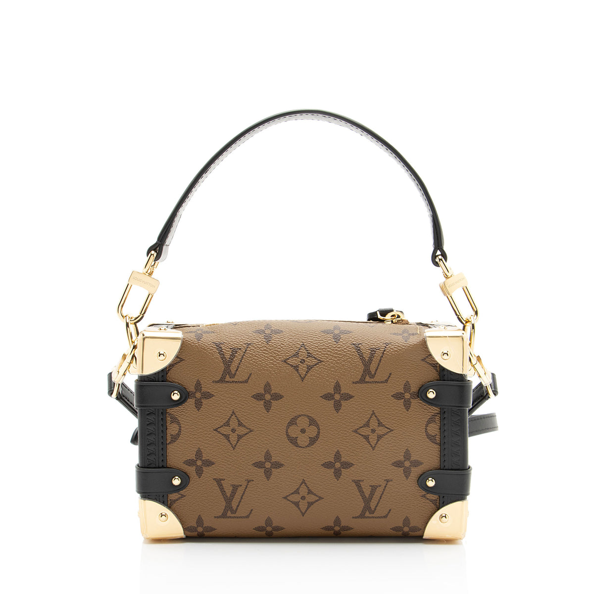 Louis Vuitton Reverse Monogram Canvas Side Trunk PM Shoulder Bag