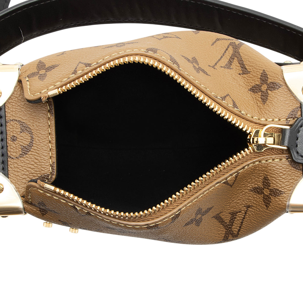 Louis Vuitton Reverse Monogram Canvas Side Trunk PM Shoulder Bag