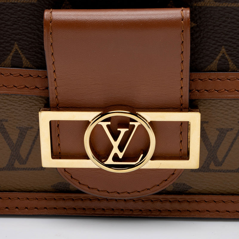 Louis Vuitton Reverse Monogram Dauphine Chain Wallet (SHF-Z8FXpO)