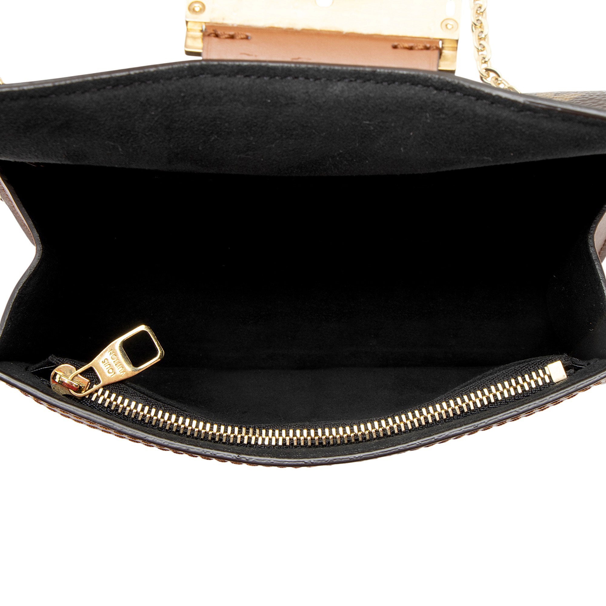 Louis Vuitton Reverse Monogram Dauphine Chain Wallet