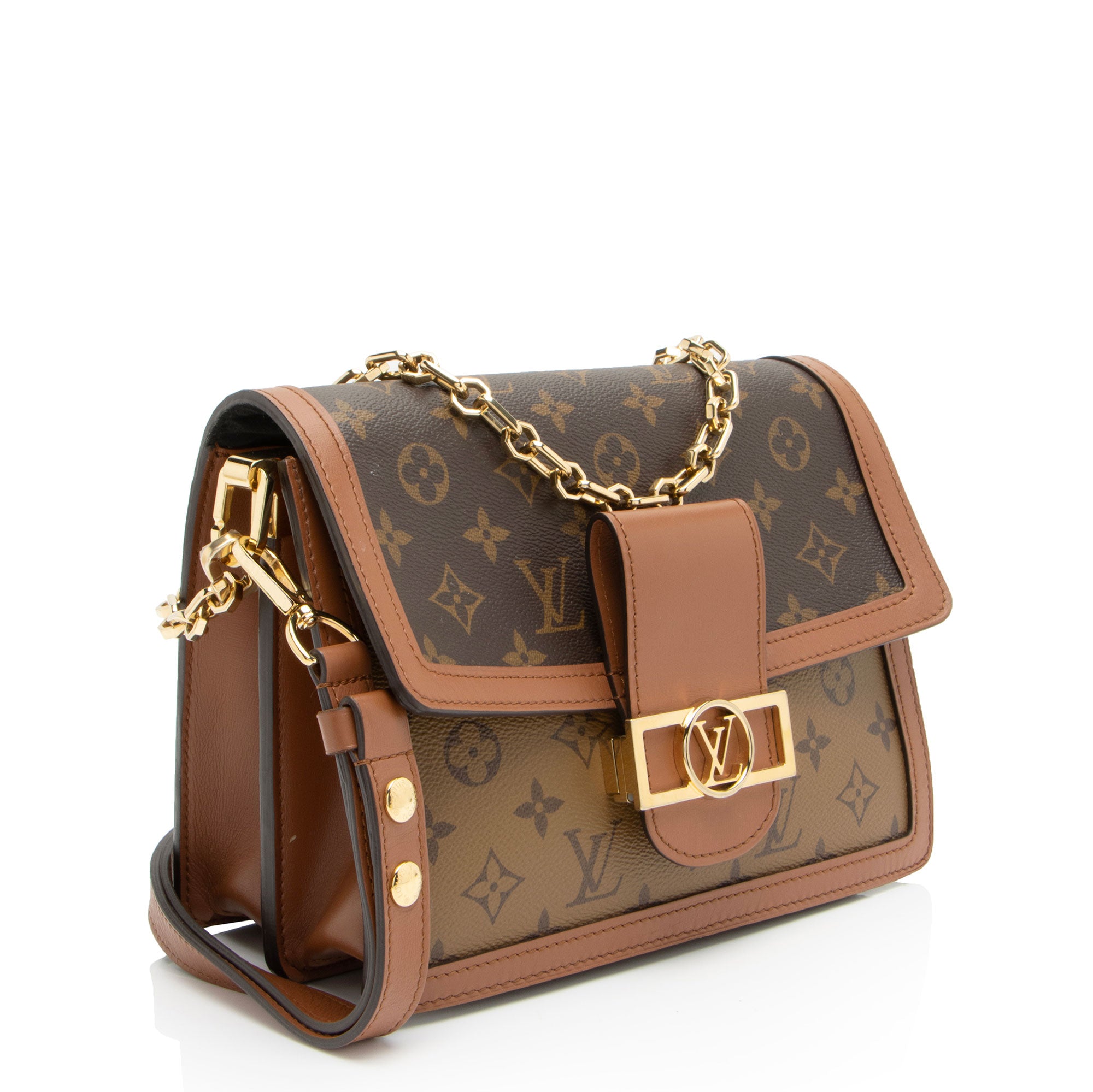 Louis Vuitton Reverse Monogram Dauphine MM Shoulder Bag