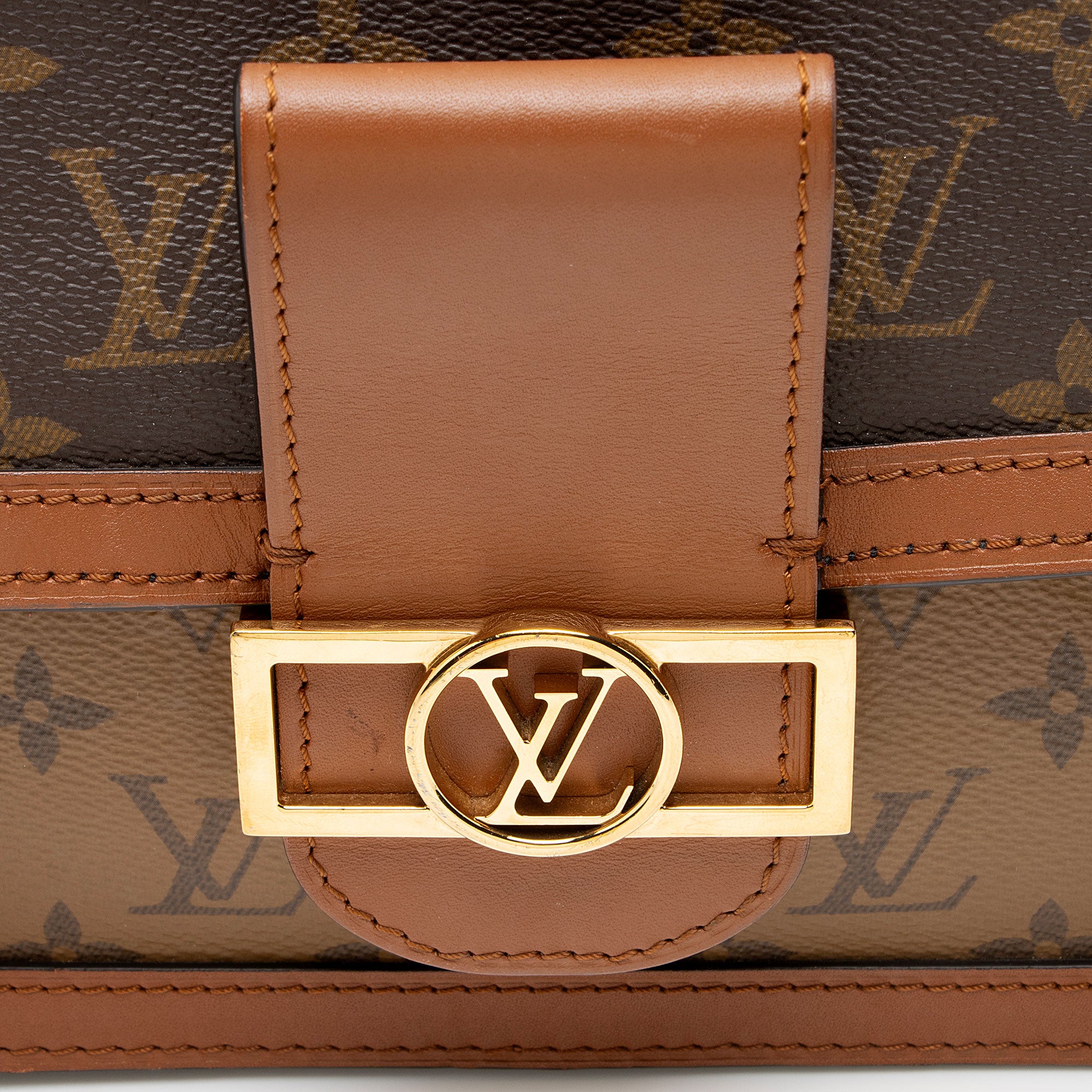 Louis Vuitton Reverse Monogram Dauphine MM Shoulder Bag