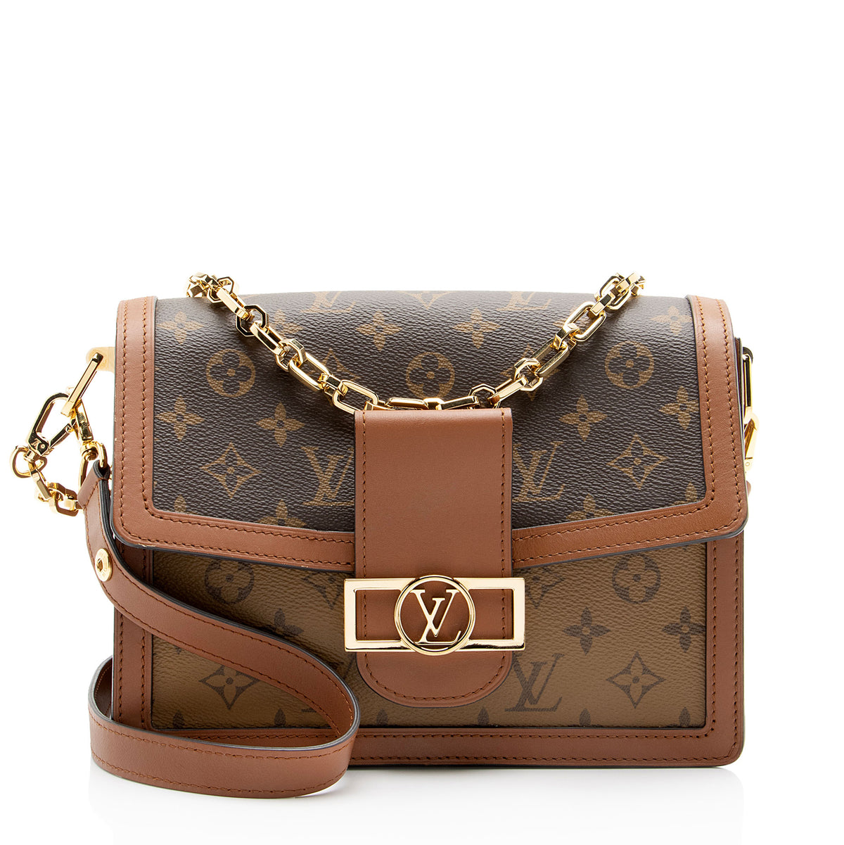 Louis Vuitton Reverse Monogram Dauphine MM Shoulder Bag
