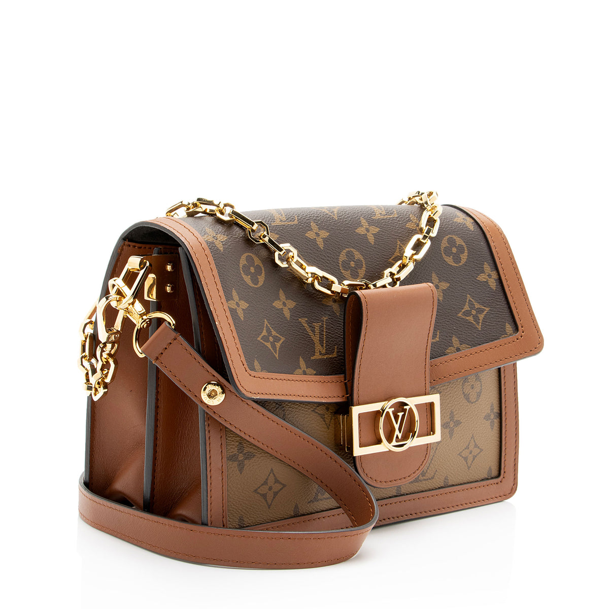 Louis Vuitton Reverse Monogram Dauphine MM Shoulder Bag