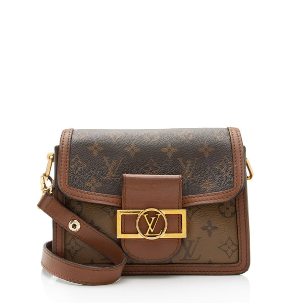 100% Authentic Louis Vuitton Dauphine Shoulder Bag Reverse