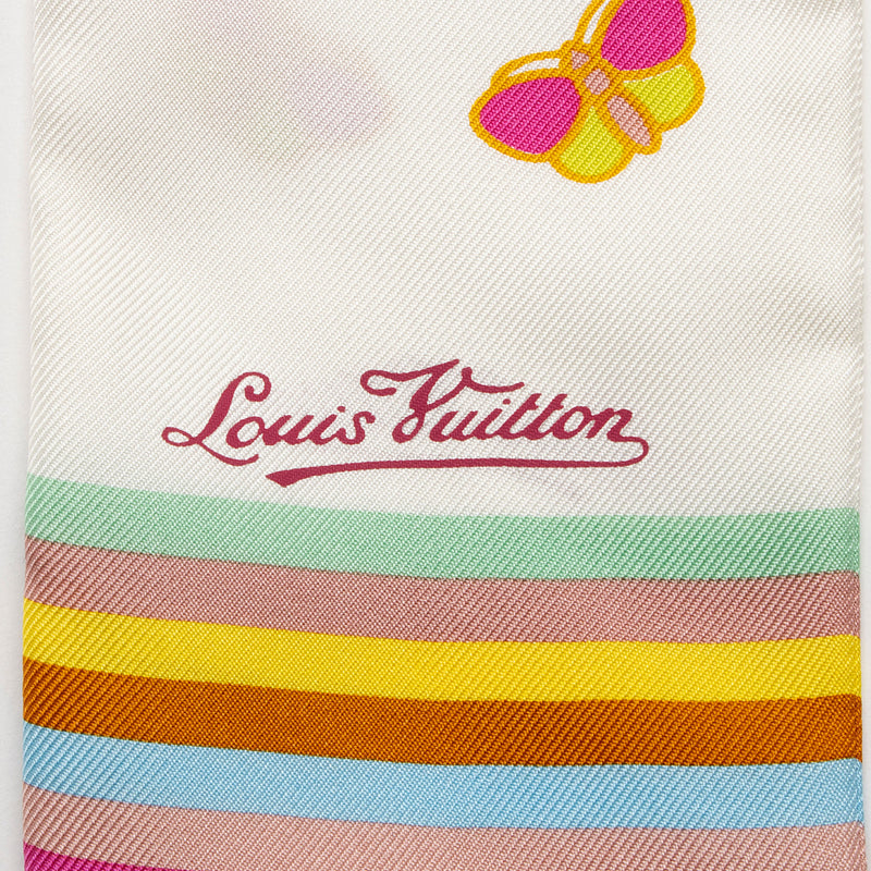 Louis Vuitton Silk Butterfly Bandeau Scarf (SHF-zIDhJ4)