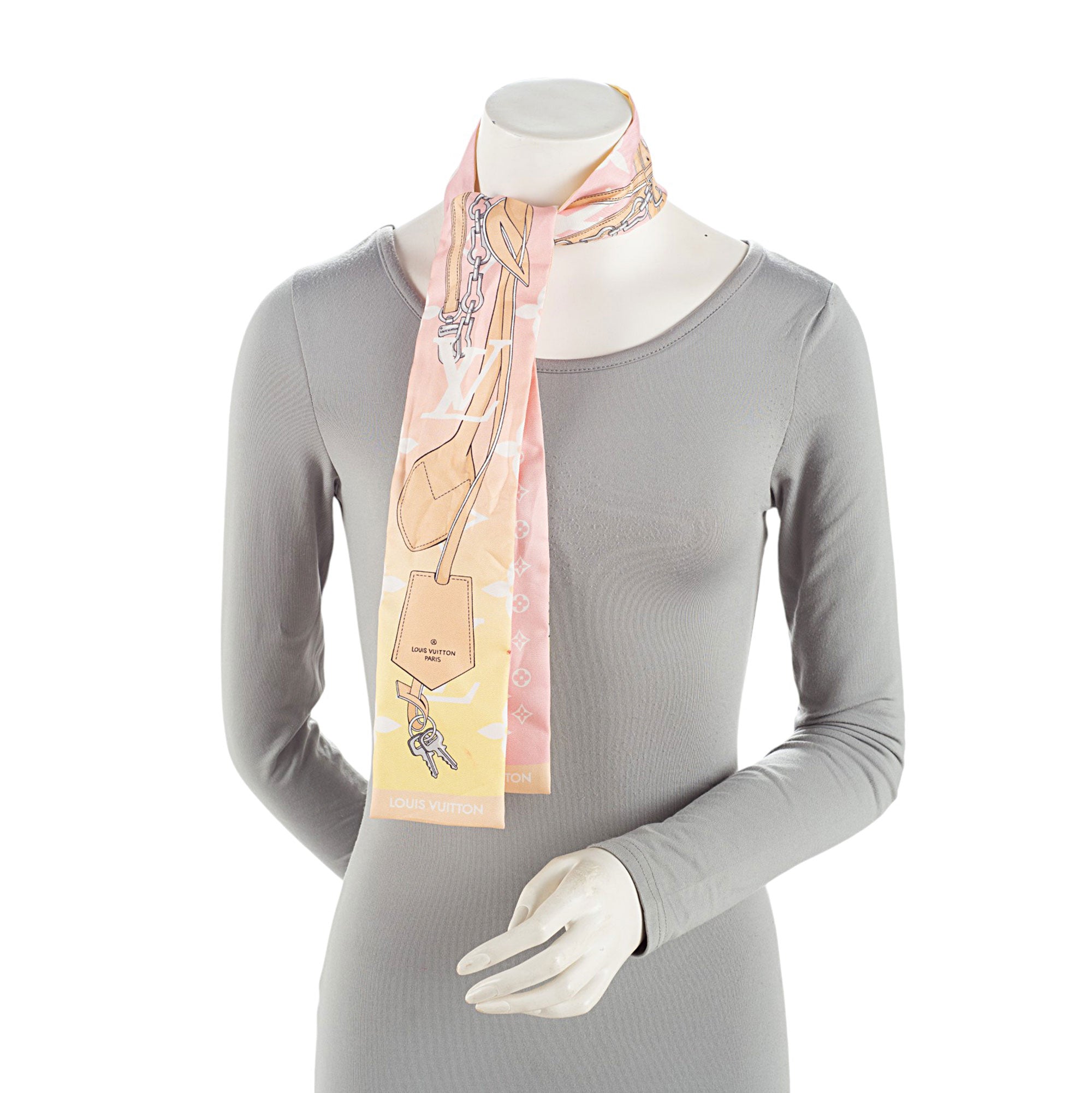 Louis Vuitton Silk By the Pool Bandeau Scarf (SHF-X7AaUw)