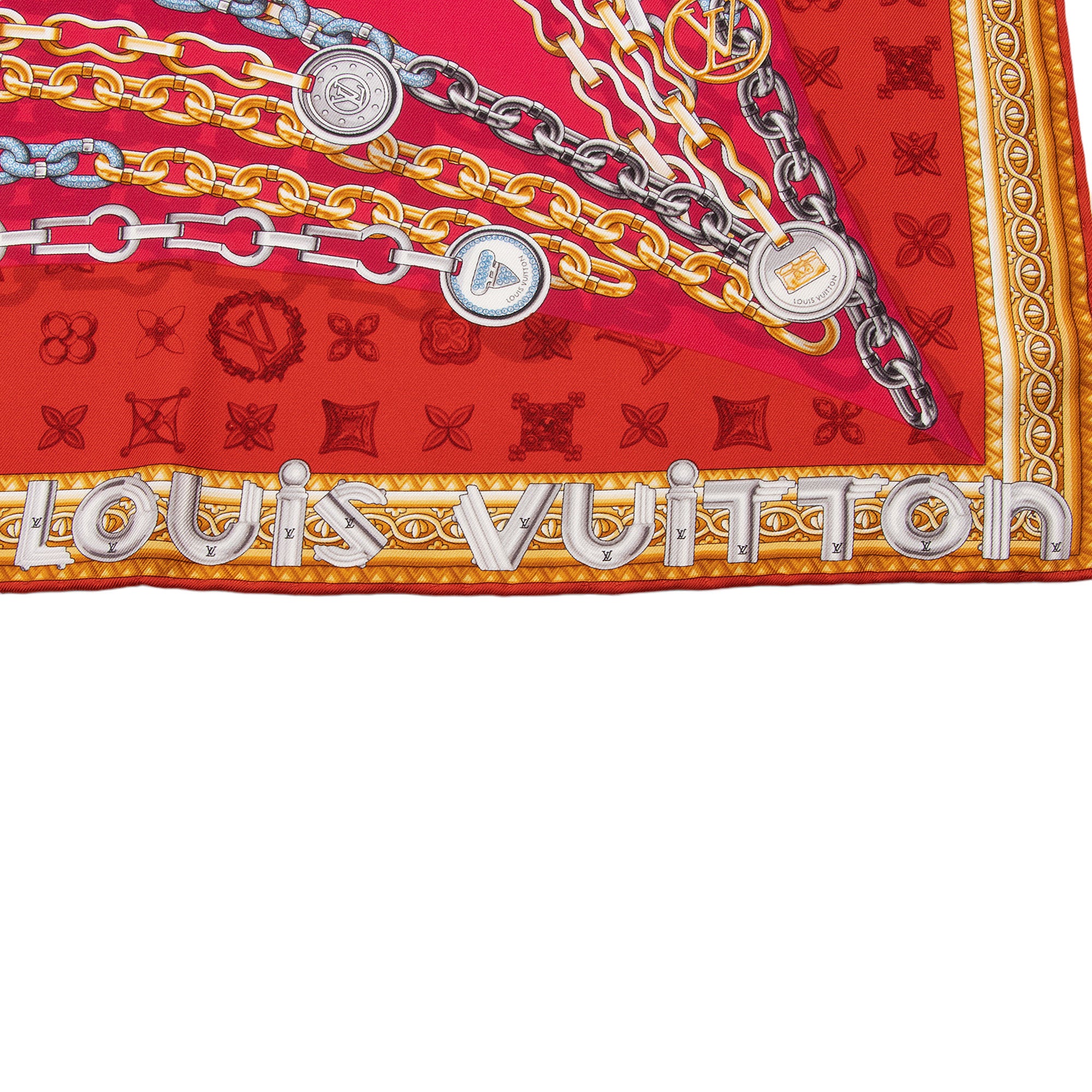 Louis Vuitton Silk Carres Jean Vendome 90cm Scarf (SHF-YIuPjB)