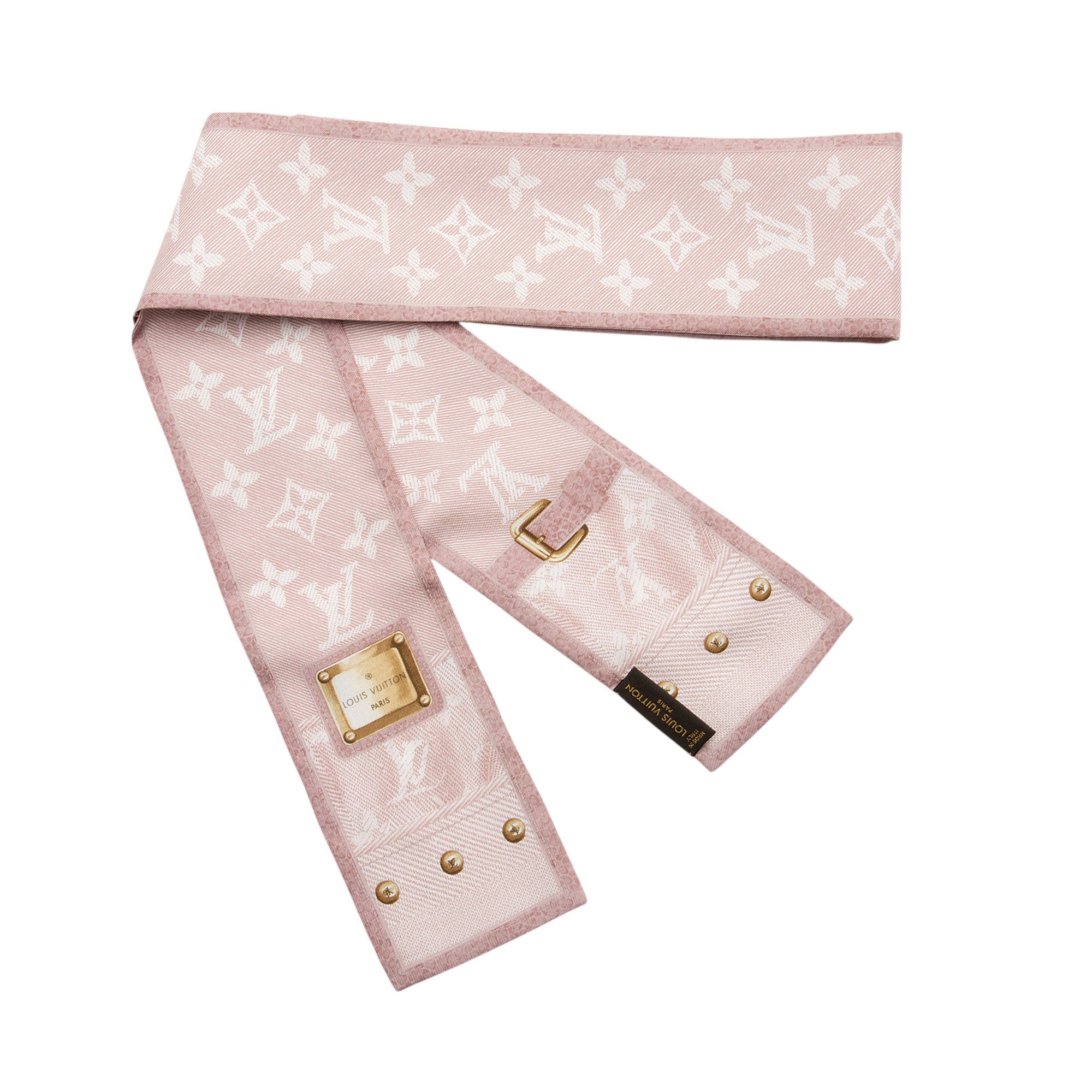 Louis Vuitton Silk Denim Bandeau Scarf