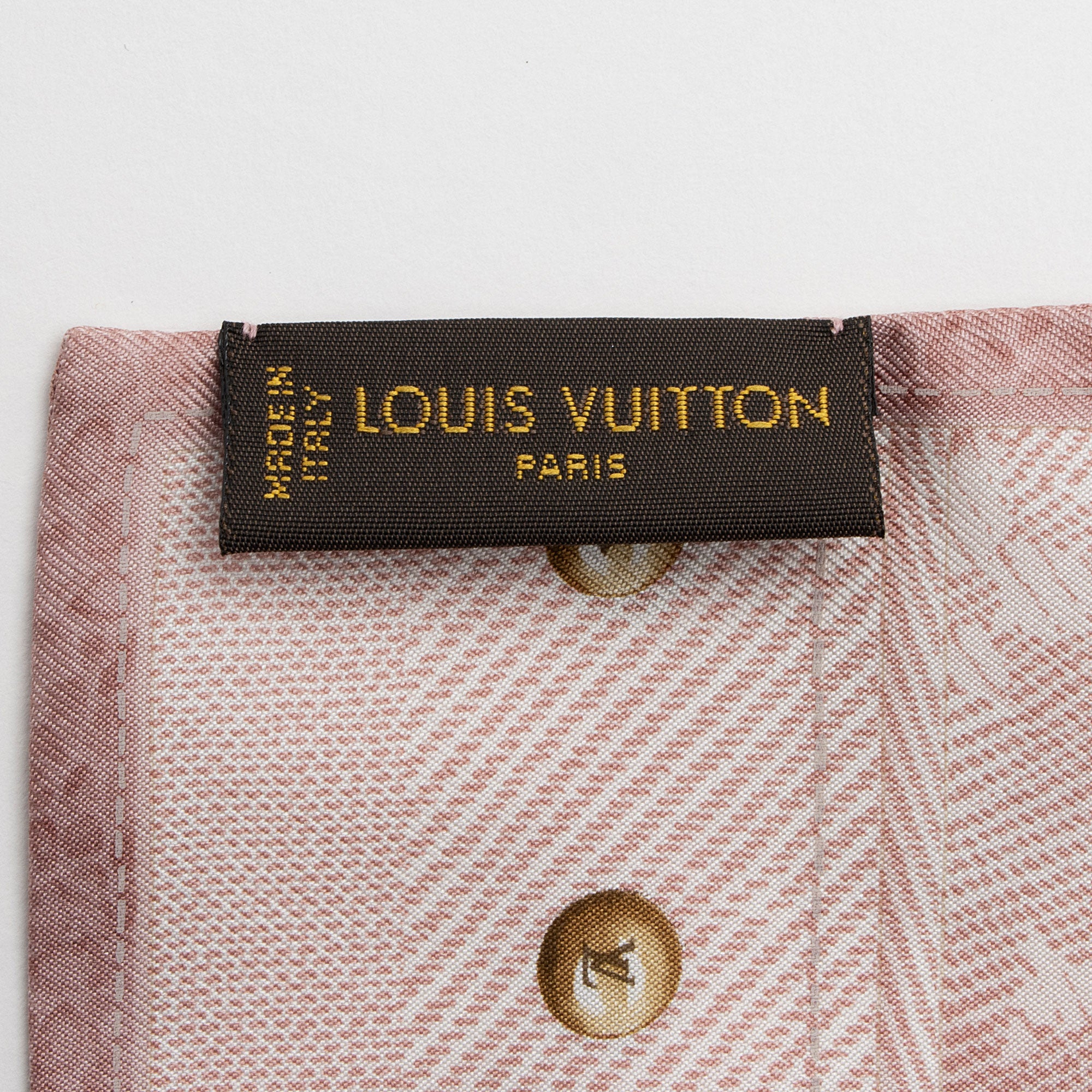 Louis Vuitton Silk Denim Bandeau Scarf