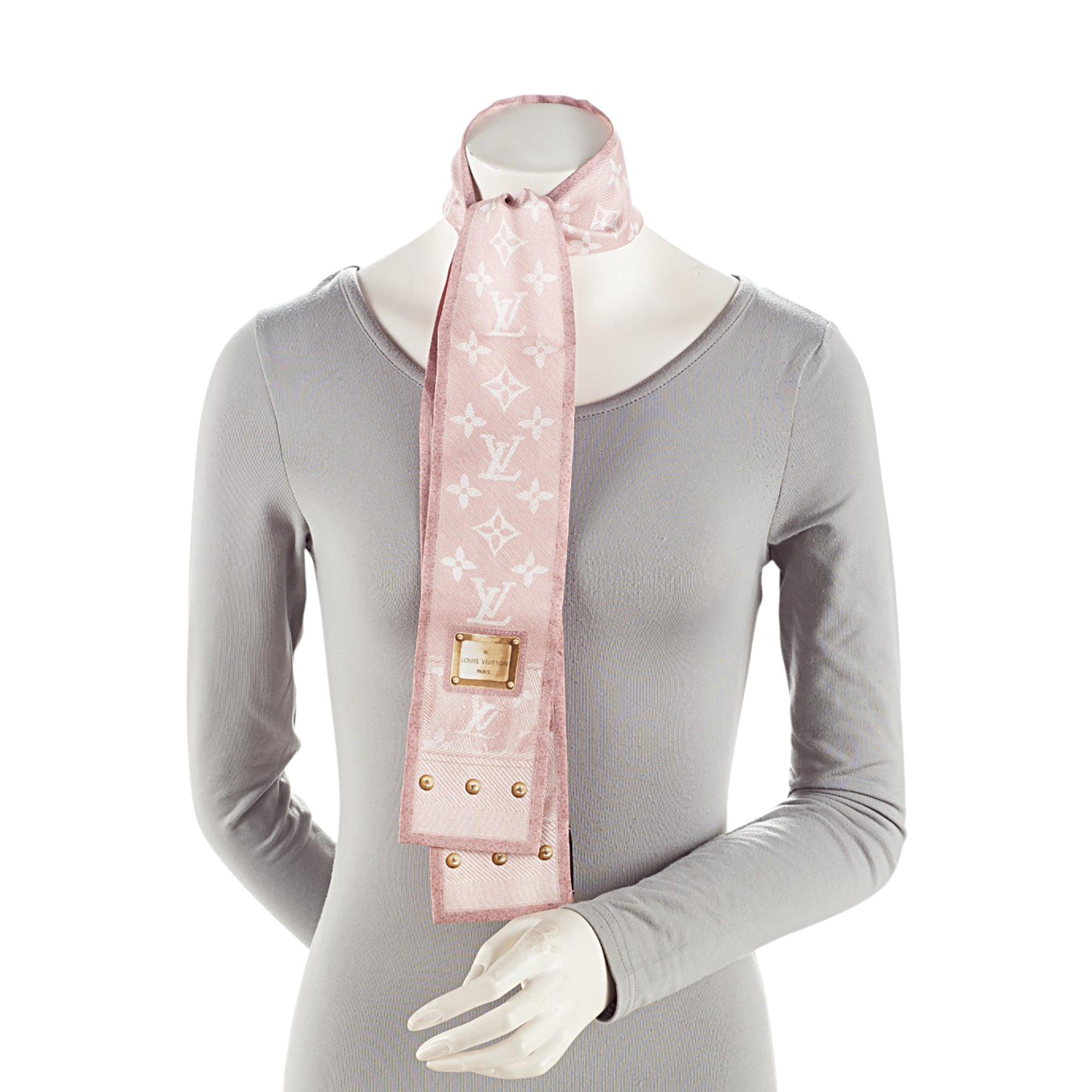 Louis Vuitton Silk Denim Bandeau Scarf