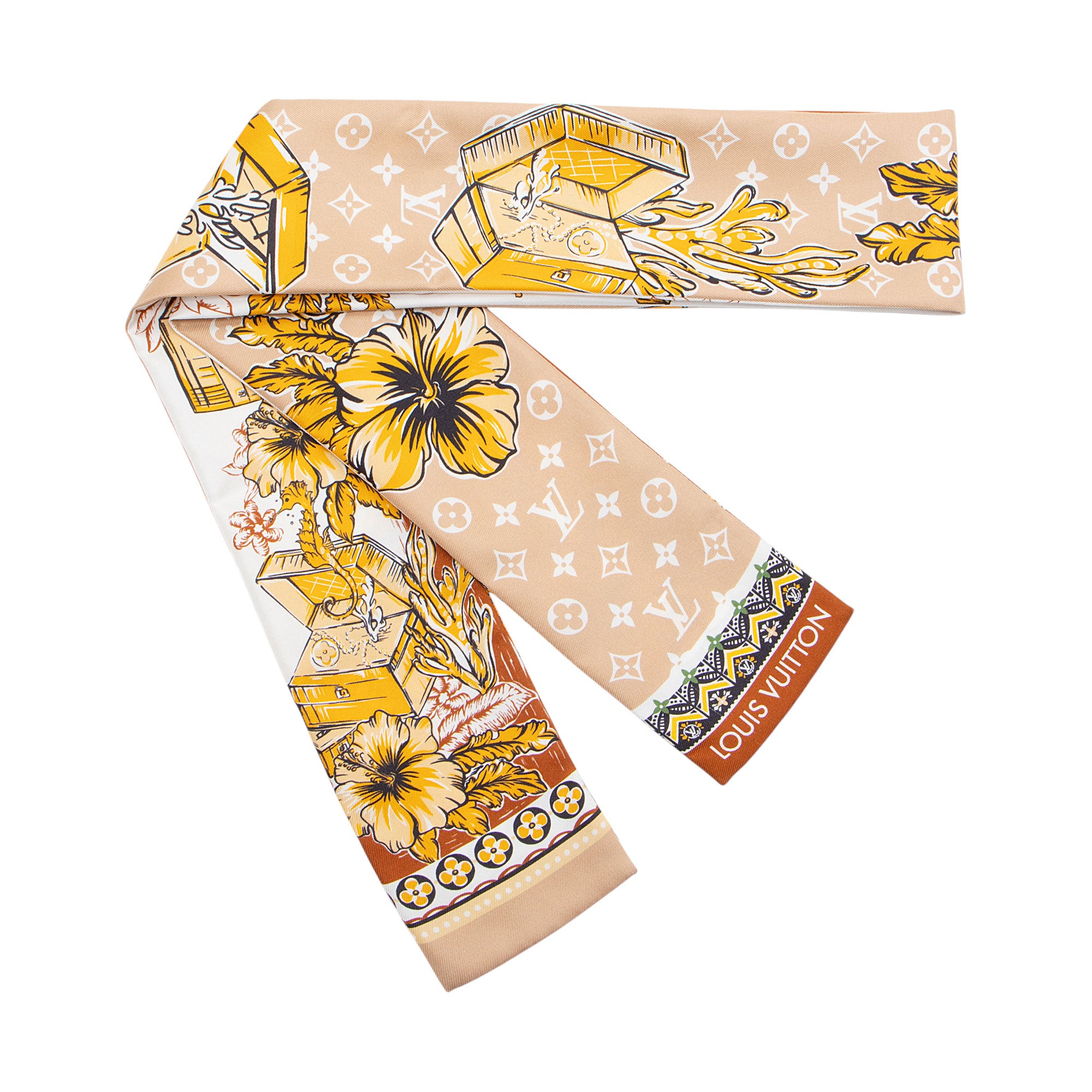 Louis Vuitton Silk LV Island Bandeau Scarf