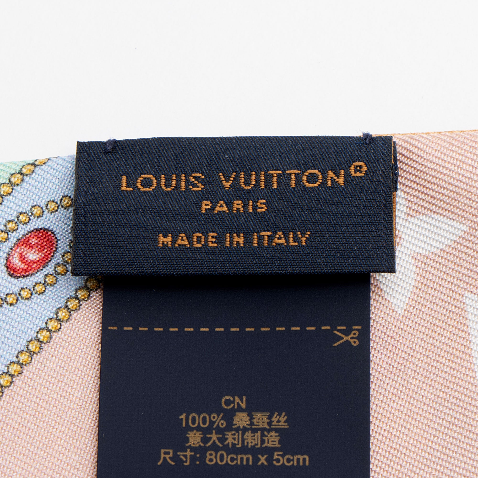Louis Vuitton Silk LV Locks Bandeau Scarf