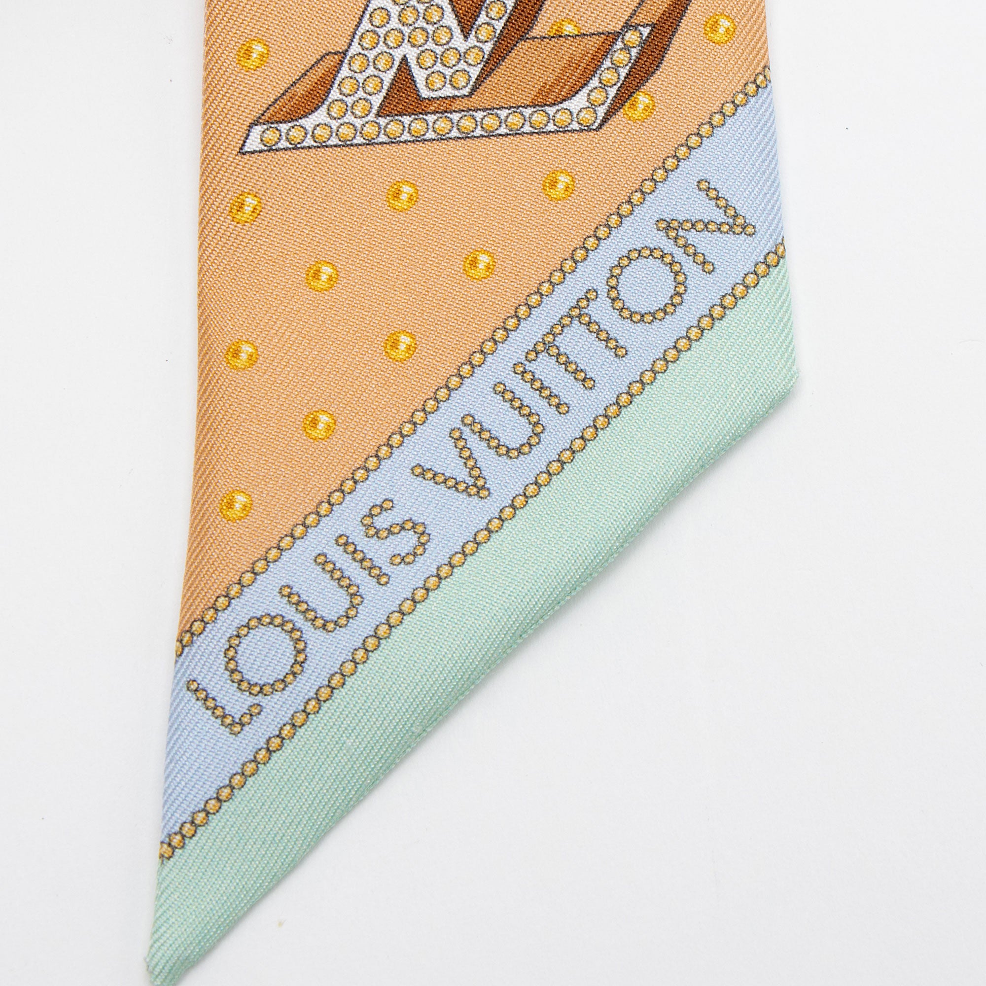 Louis Vuitton Silk LV Locks Bandeau Scarf