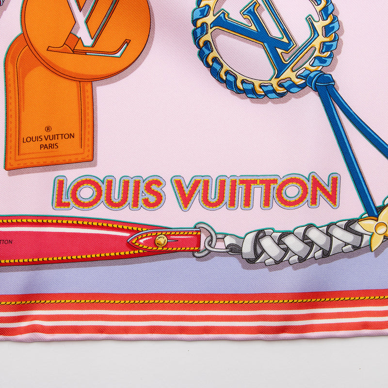 Louis Vuitton Silk Jeu de Louis 90cm Scarf (SHF-22137) – LuxeDH