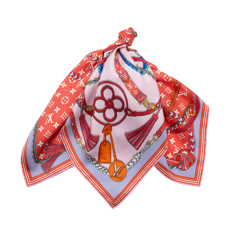 Louis Vuitton Silk Mix and Straps Bandeau Scarf (SHF-aSOTp4) – LuxeDH