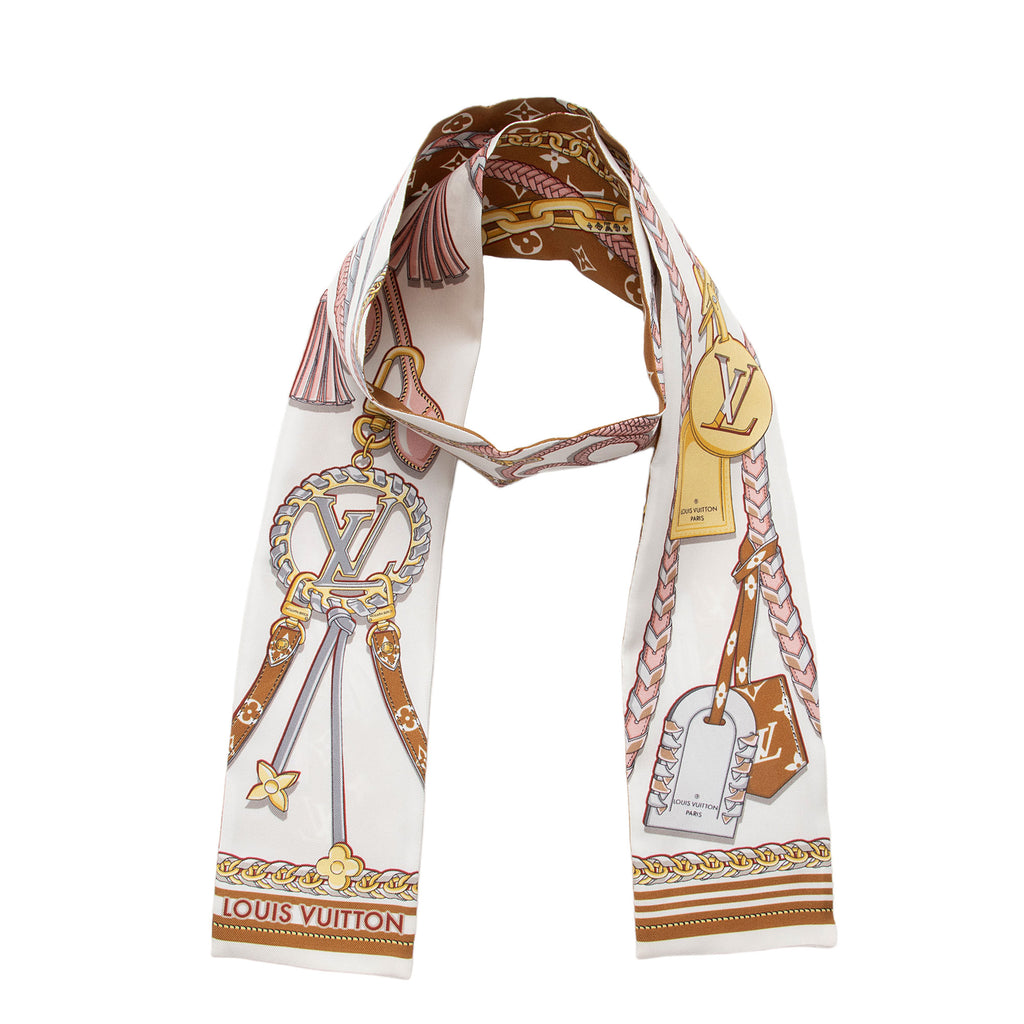 Louis Vuitton Silk Mix and Straps Bandeau Scarf SHF aSOTp4