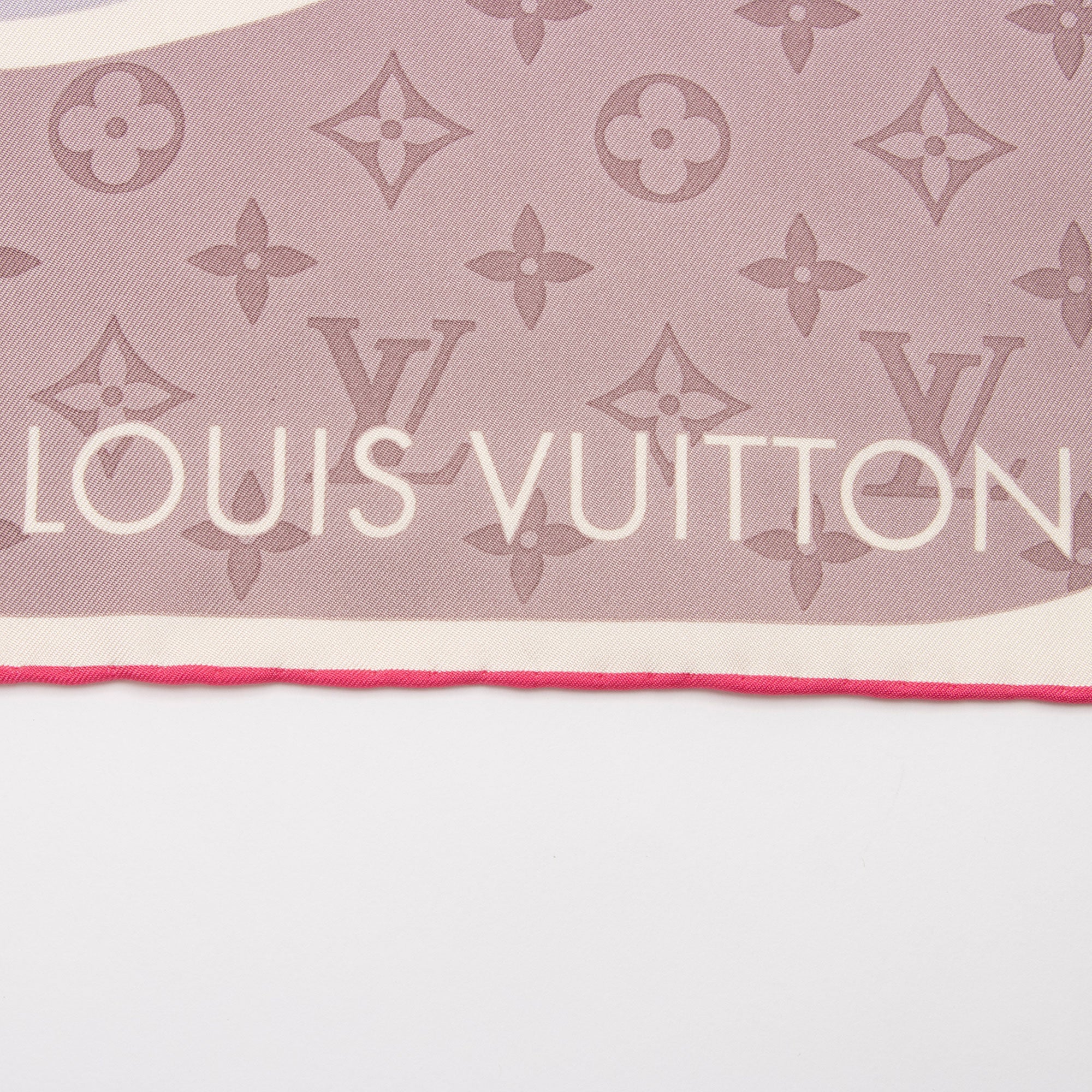Louis Vuitton Silk Monogram Flowers 70cm Scarf (SHF-p4VJLX)