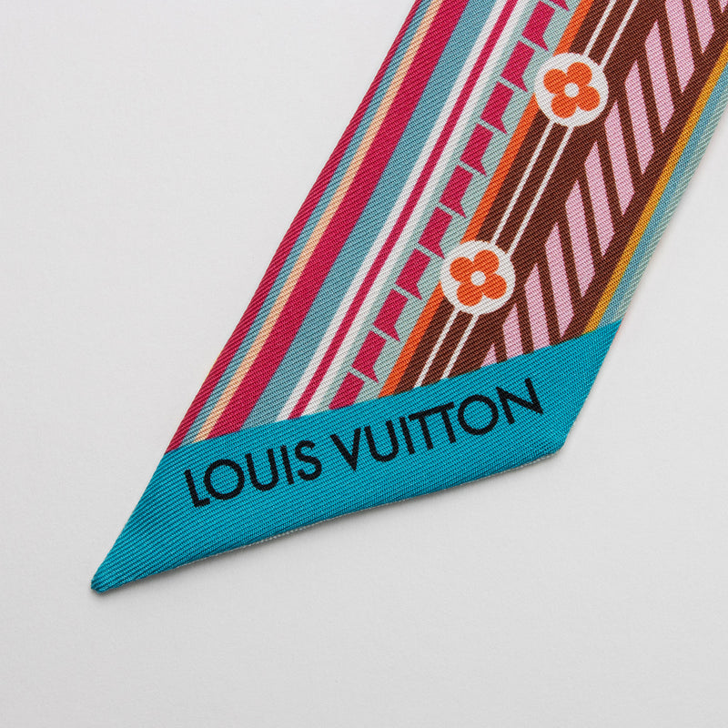 Louis Vuitton Silk Pop Monogram BB Bandeau Scarf (SHF-Pq1mjX)