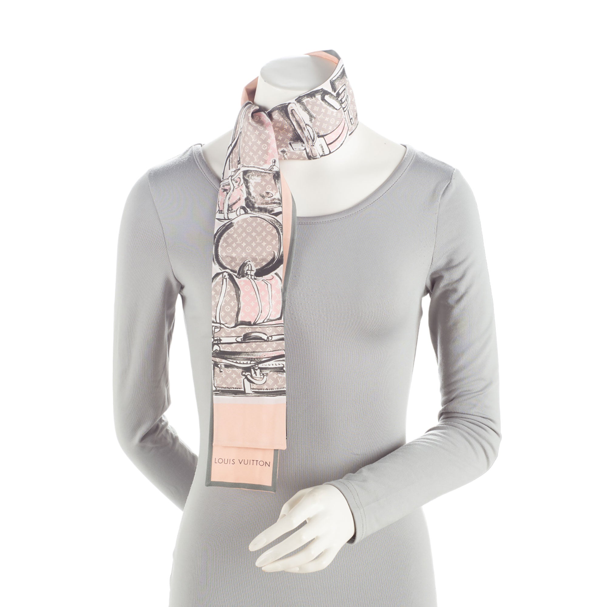 Louis Vuitton Silk Trunks Bandeau Scarf