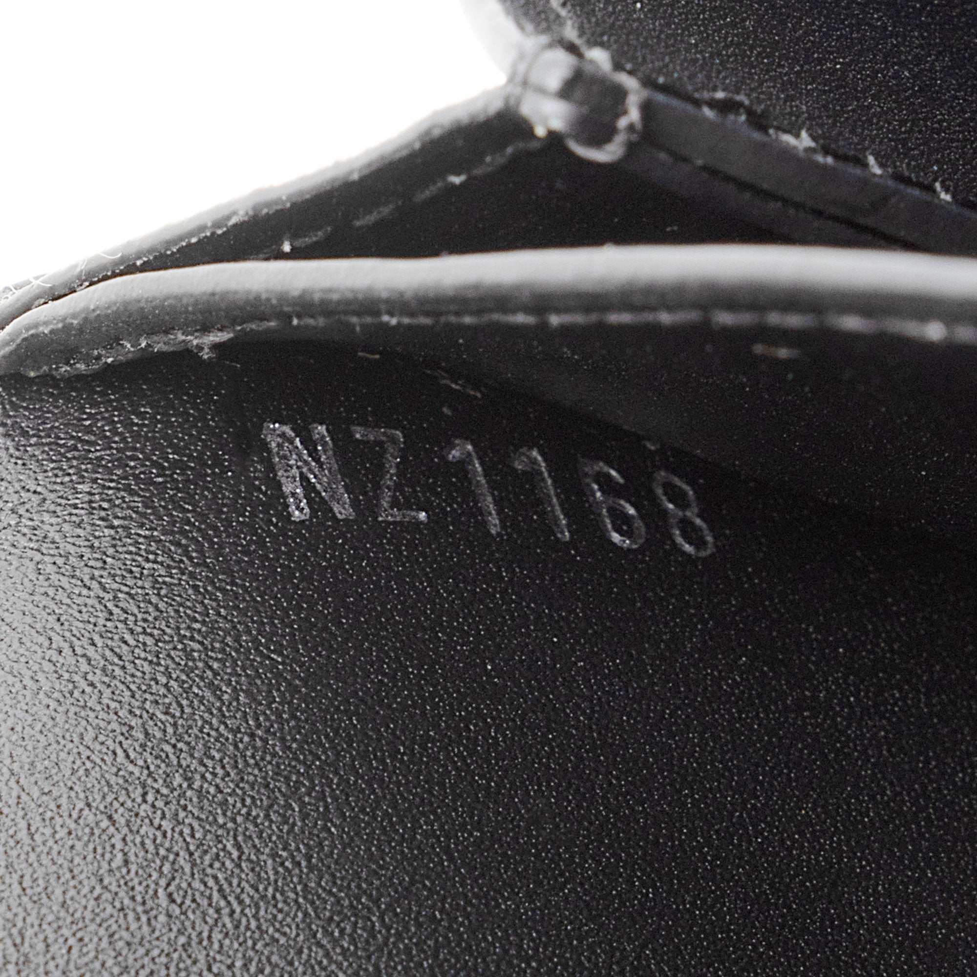 Louis Vuitton Suede Calfskin Wild Leopard Print Twist Chain Wallet (SH