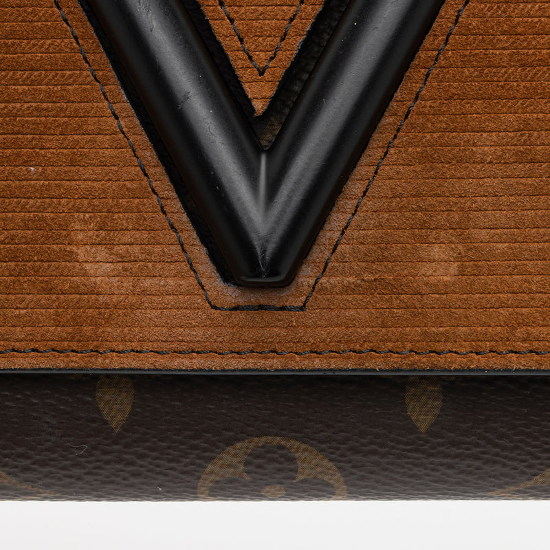 Louis Vuitton Suede Calfskin Wild Leopard Print Twist Chain Wallet (SH –  LuxeDH