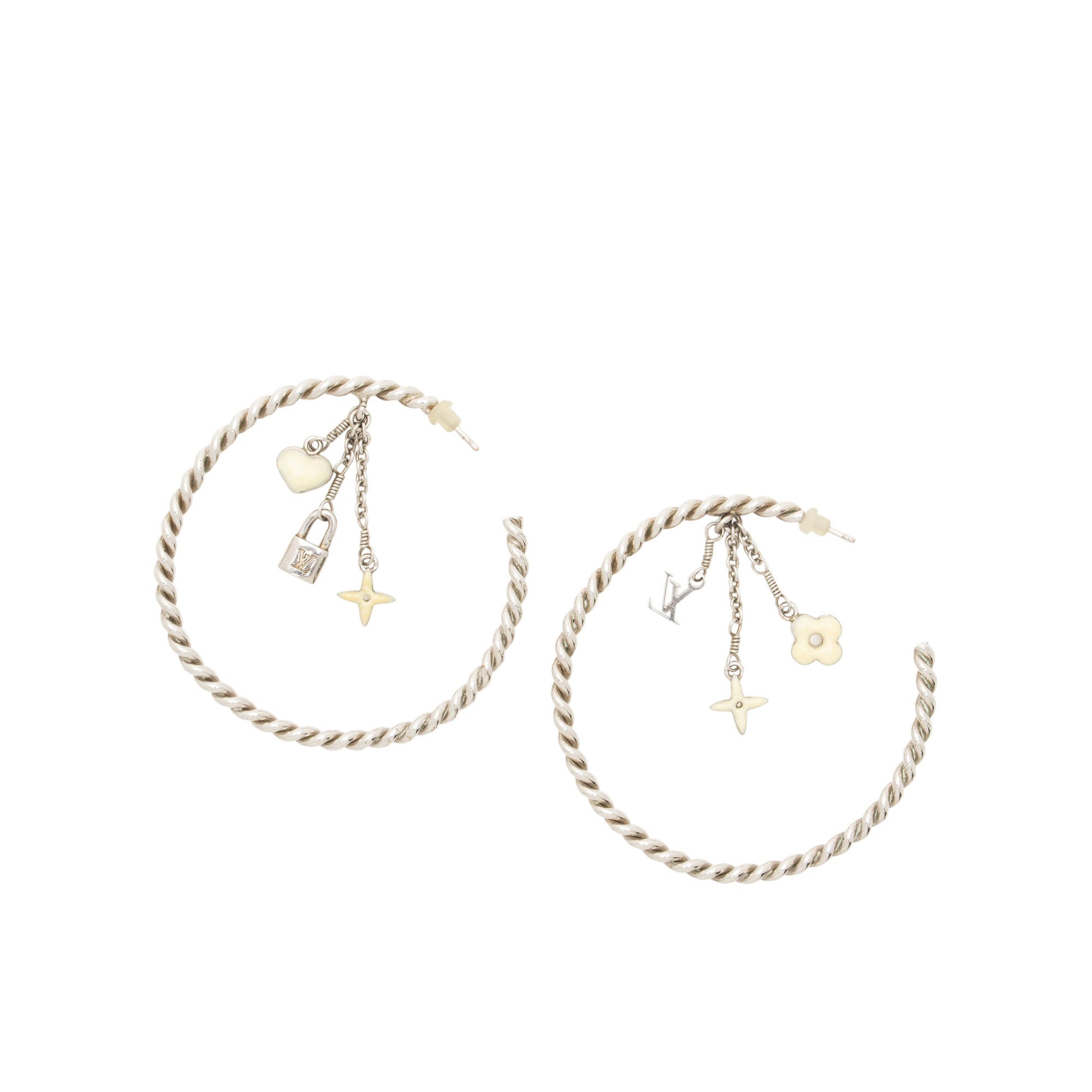 Louis Vuitton Sweet Monogram Hoop Earrings