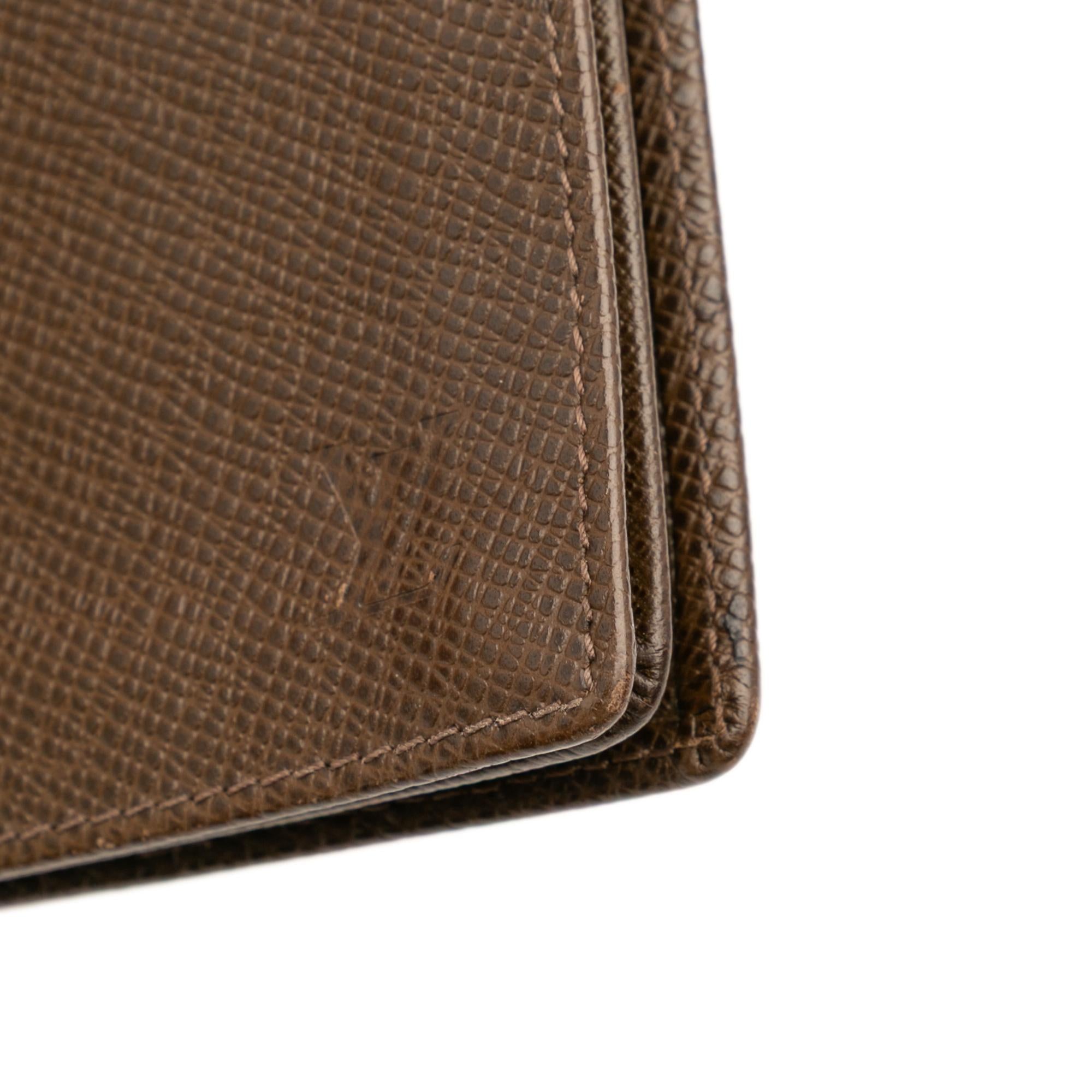 Louis Vuitton Taiga Checkbook Wallet