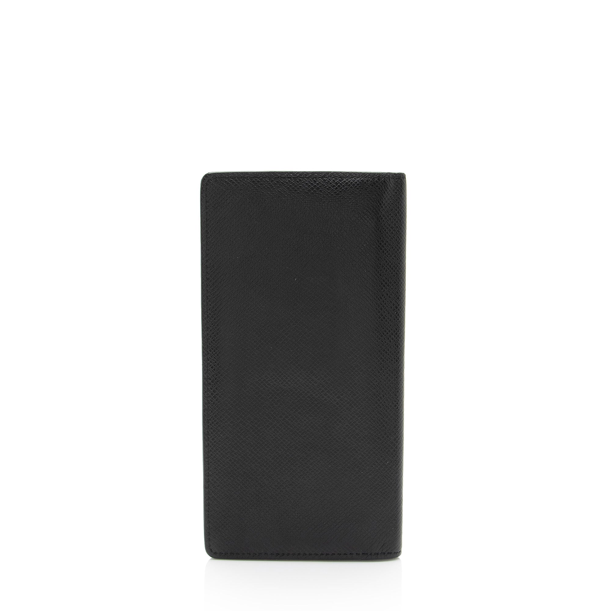 ち*き様 Louis Vuitton Brazza - ブラザーブラック NFC Louis Vuitton Taiga Leather Brazza Wallet (SHF-A7pgX6)