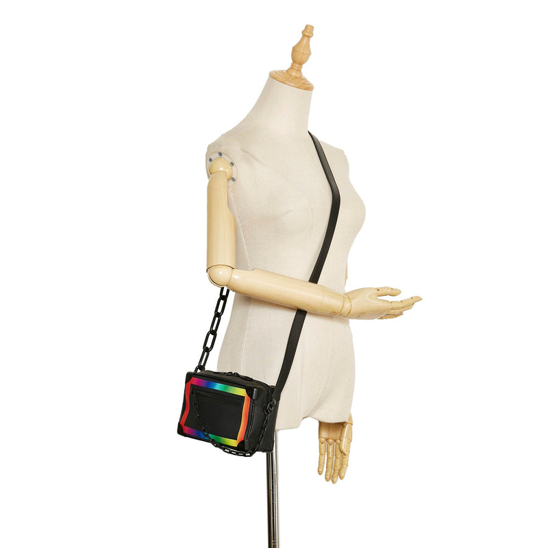 Louis Vuitton Men's Black Rainbow Soft Trunk Backpack Taiga PM M30337 –  THE-ECHELON