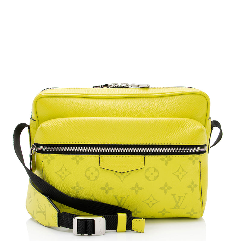 LOUIS VUITTON Taigarama Outdoor Messenger Yellow Bag