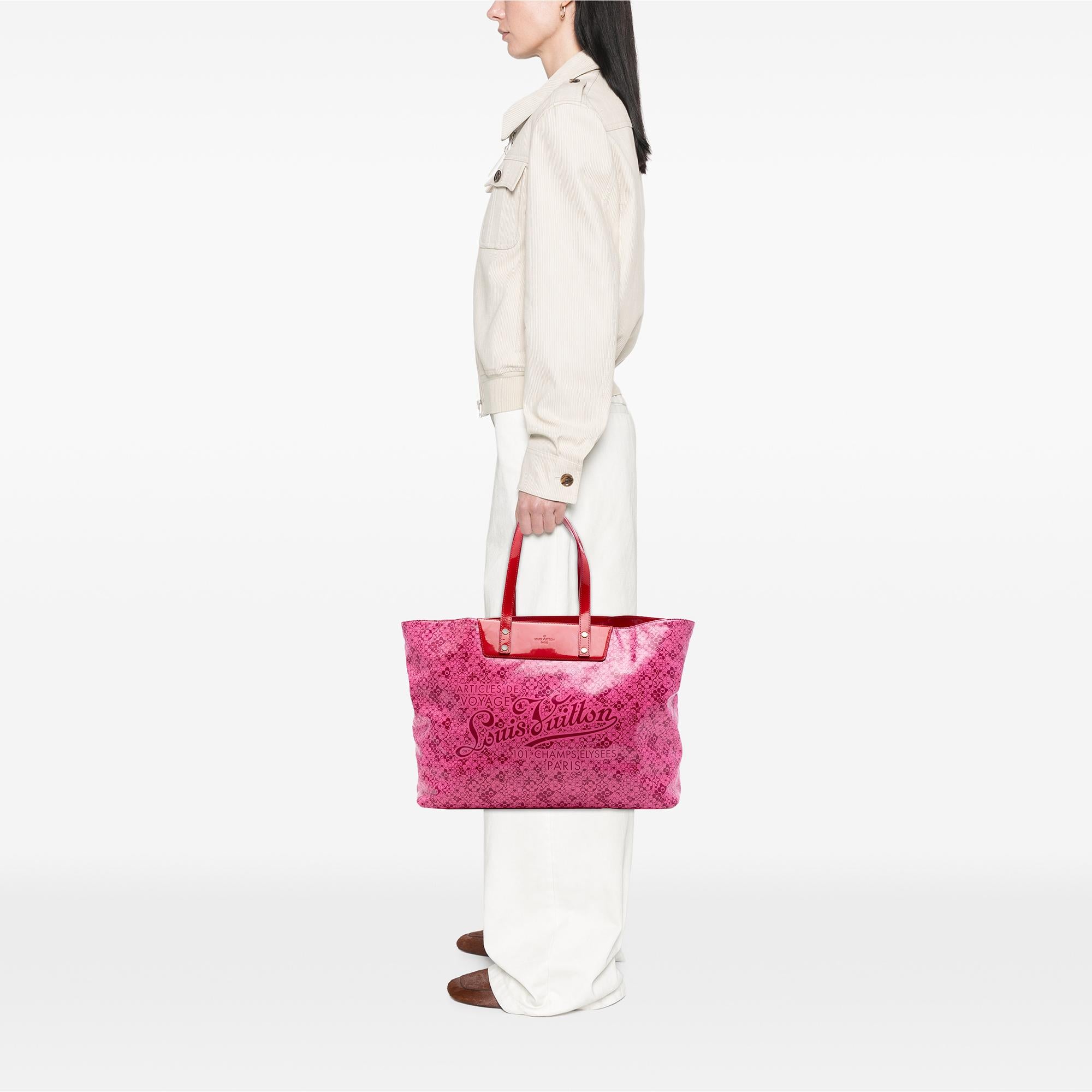 Louis Vuitton Takashi Murakami Coated Canvas Cosmic Blossom Tote GM