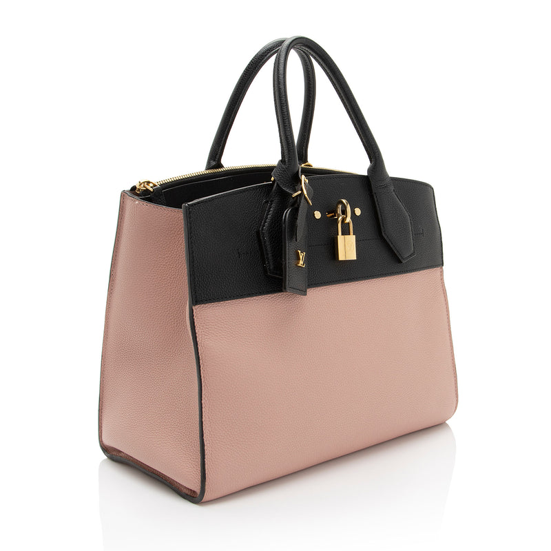 Louis Vuitton Taurillon CIty Steamer MM Tote (SHF-iWEEV6)