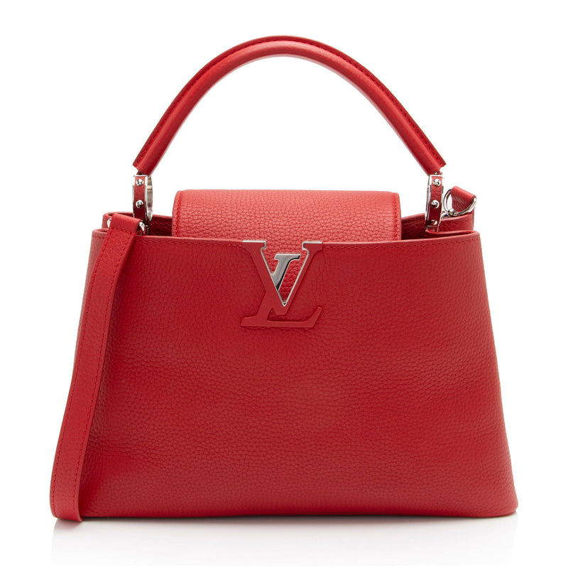 Louis Vuitton Taurillon Capucines PM Bag (SHF-lLOSG5)