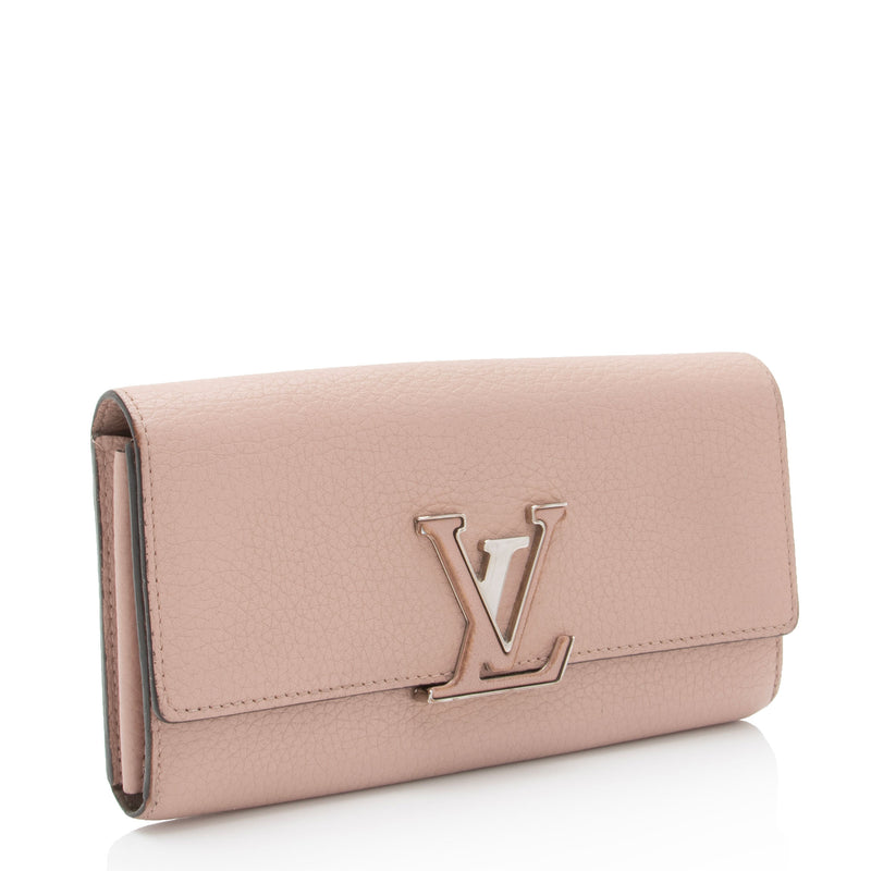 Louis Vuitton Taurillon Capucines Wallet (SHF-Bkkq6C)